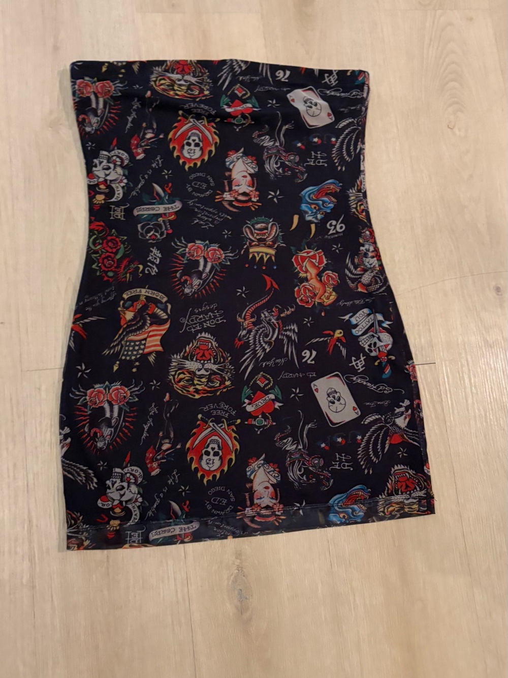 Women's Ed hard mini dress size large